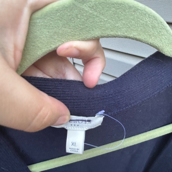 Talbots Anchor Sweater open cardigan size XL nwot nautical striped new - Picture 6 of 8